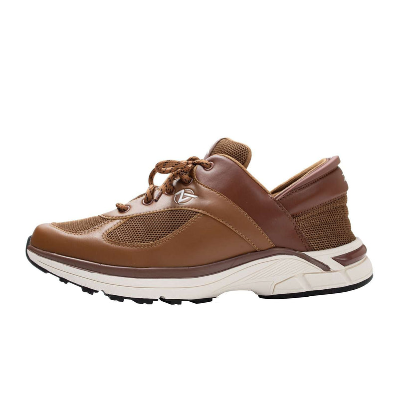 Zeba Brown men's hands-free step-in sneaker, product photo