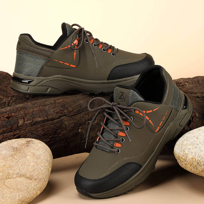 Zeba Forest Green men's hands-free step-in sneaker, product photo