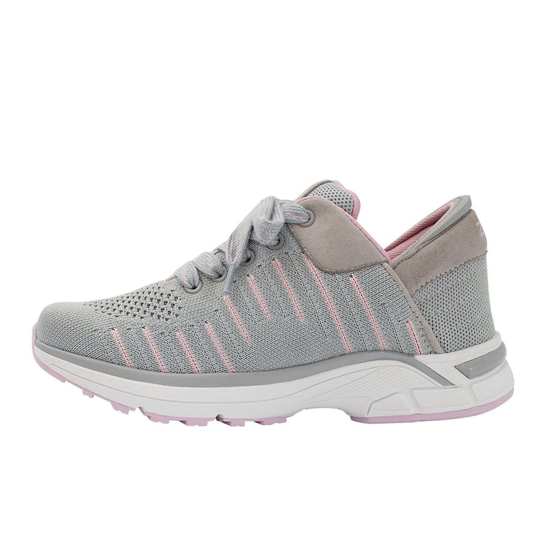 Zeba Rose Gray women's hands-free step-in sneaker, product photo