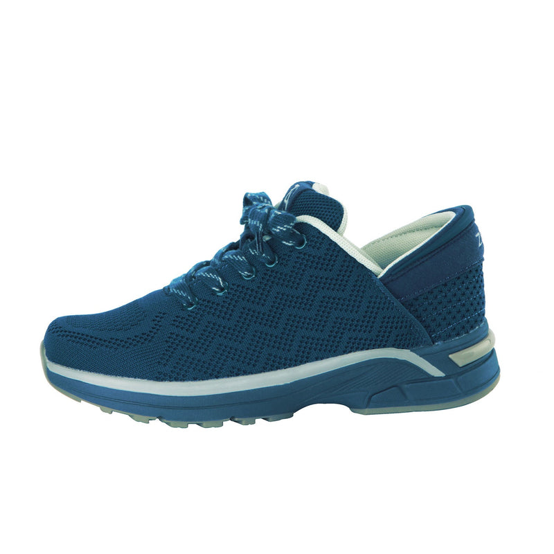 Zeba Sapphire Blue women's hands-free step-in sneaker, product photo