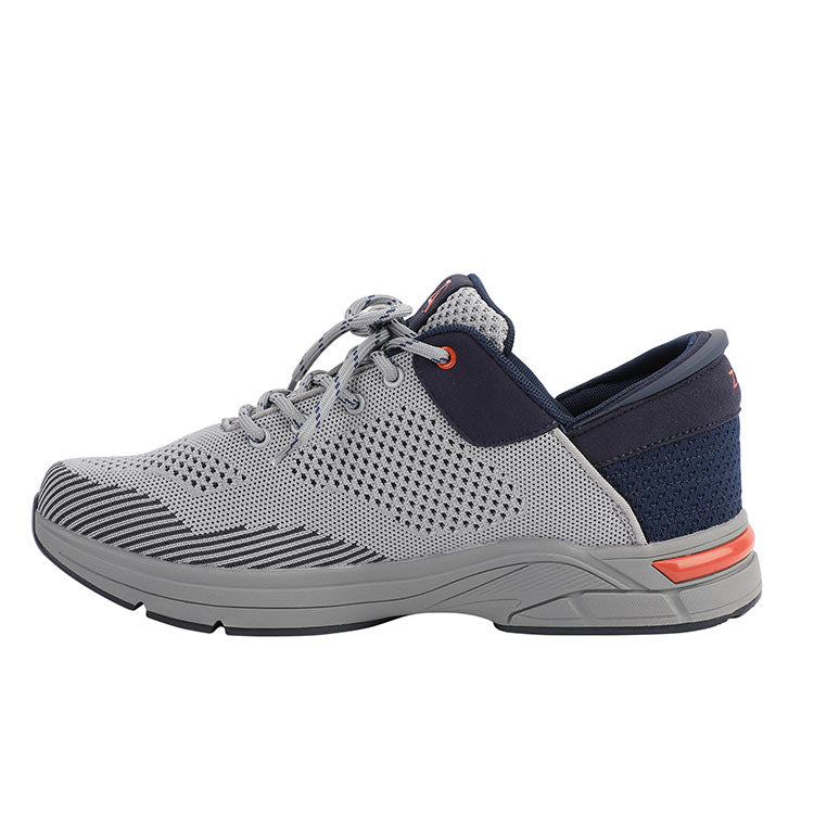 Zeba Steel Navy men's hands-free step-in sneaker, product photo