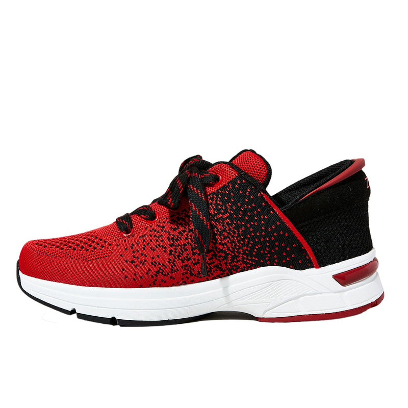 Zeba Women's Cherry Red women's hands-free step-in sneaker, product photo